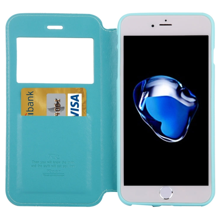 For iPhone 8 Plus & 7 Plus   Crazy Horse Texture Horizontal Flip Leather Case with Call Display ID & Holder & Card Slot