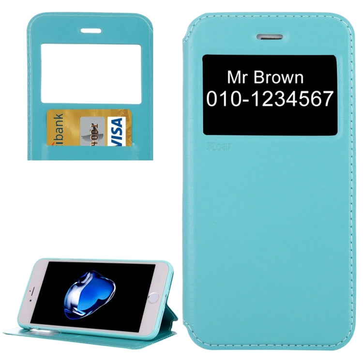 For iPhone 8 Plus & 7 Plus   Crazy Horse Texture Horizontal Flip Leather Case with Call Display ID & Holder & Card Slot