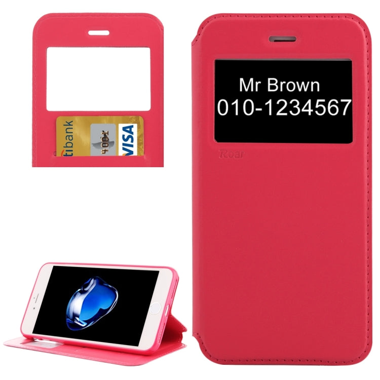 For iPhone 8 Plus & 7 Plus   Crazy Horse Texture Horizontal Flip Leather Case with Call Display ID & Holder & Card Slot
