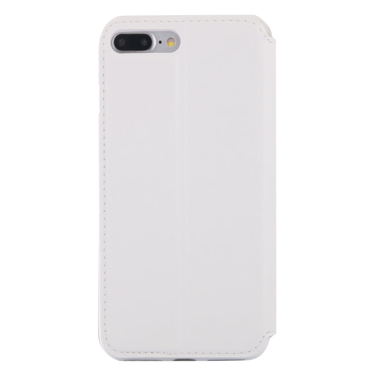 For iPhone 8 Plus & 7 Plus   Crazy Horse Texture Horizontal Flip Leather Case with Call Display ID & Holder & Card Slot