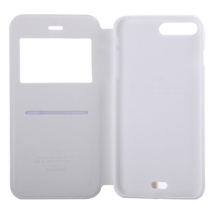 For iPhone 8 Plus & 7 Plus   Crazy Horse Texture Horizontal Flip Leather Case with Call Display ID & Holder & Card Slot