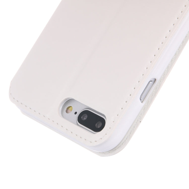 For iPhone 8 Plus & 7 Plus   Crazy Horse Texture Horizontal Flip Leather Case with Call Display ID & Holder & Card Slot