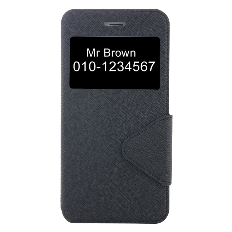 For iPhone 8 Plus & 7 Plus   Cross Texture Horizontal Flip Leather Case with Call Display ID & Holder & Card Slot