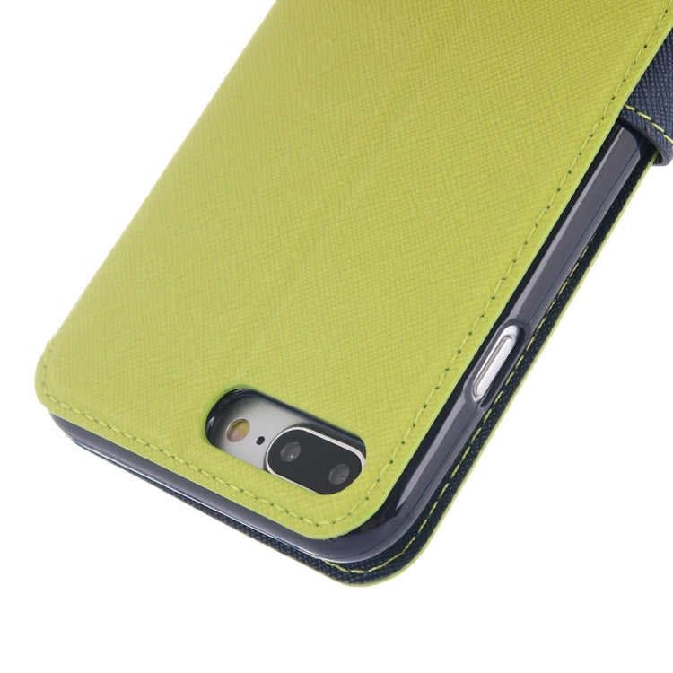 For iPhone 8 Plus & 7 Plus   Cross Texture Horizontal Flip Leather Case with Call Display ID & Holder & Card Slot
