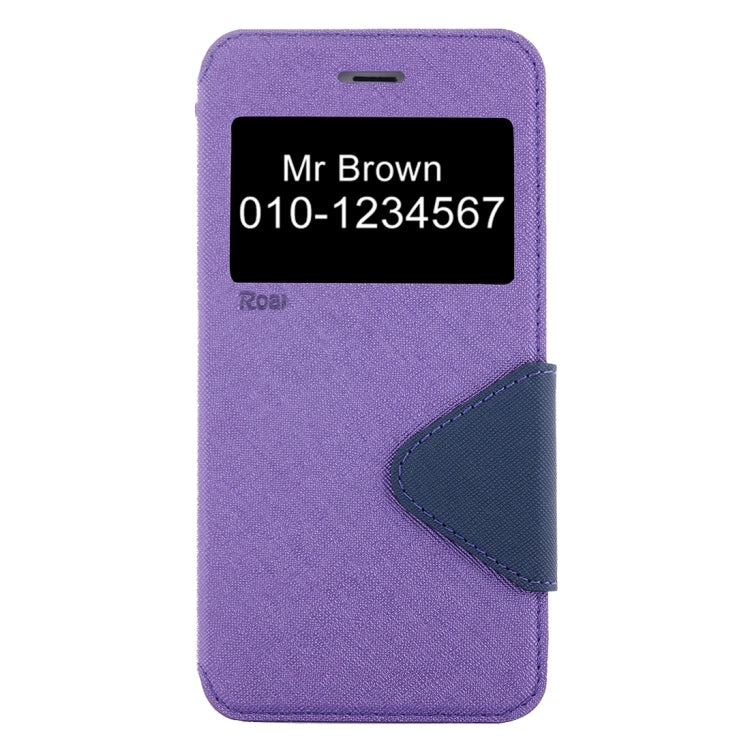 For iPhone 8 Plus & 7 Plus   Cross Texture Horizontal Flip Leather Case with Call Display ID & Holder & Card Slot