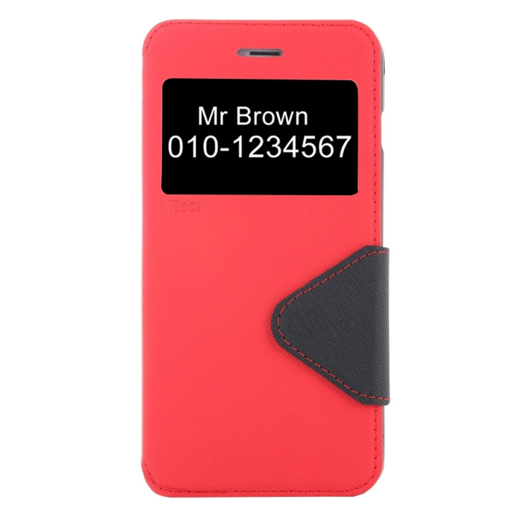 For iPhone 8 Plus & 7 Plus   Cross Texture Horizontal Flip Leather Case with Call Display ID & Holder & Card Slot