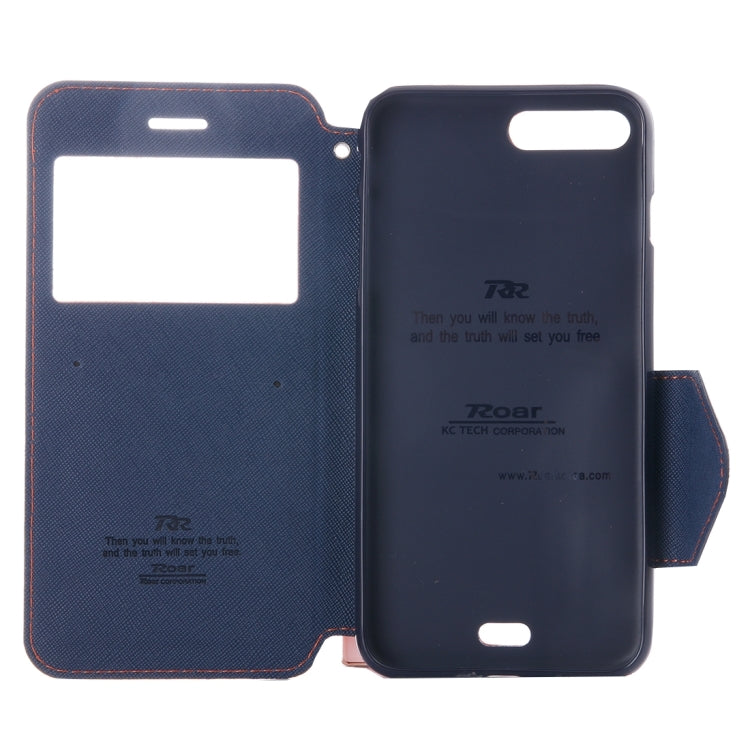 For iPhone 8 Plus & 7 Plus   Cross Texture Horizontal Flip Leather Case with Call Display ID & Holder & Card Slot