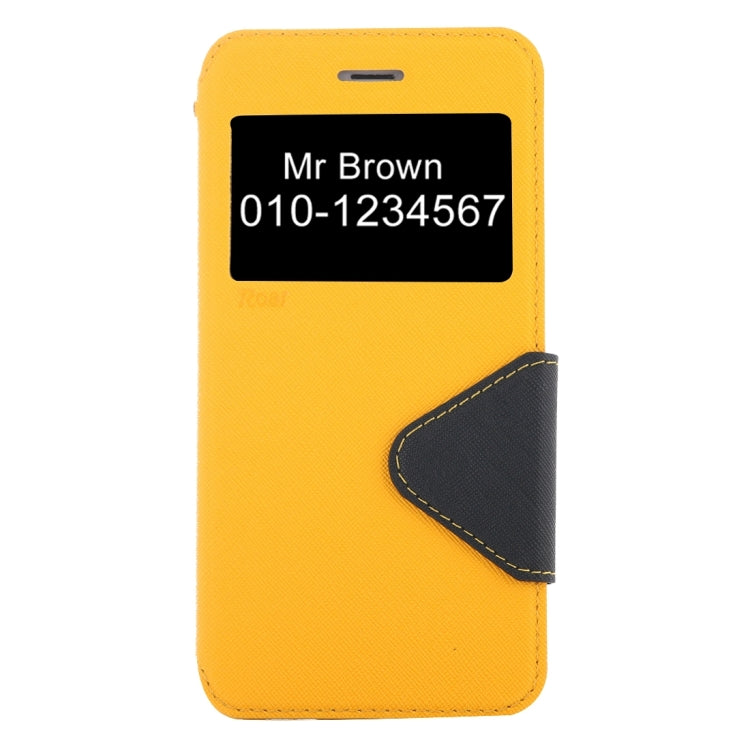 For iPhone 8 Plus & 7 Plus   Cross Texture Horizontal Flip Leather Case with Call Display ID & Holder & Card Slot