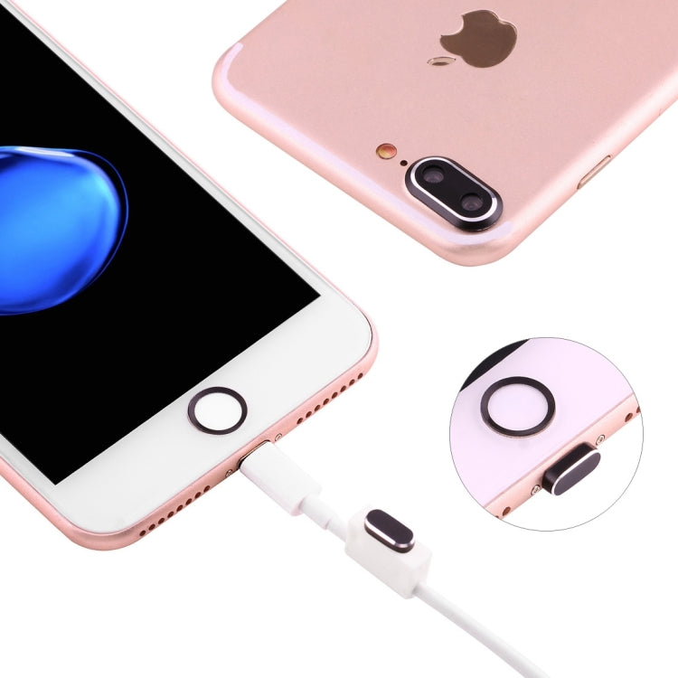 For iPhone 7 Plus Anti Dust Plug with Home Key Loop & Camera Lens