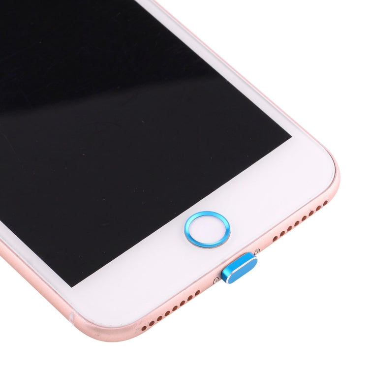 For iPhone 7 Plus Anti Dust Plug with Home Key Loop & Camera Lens