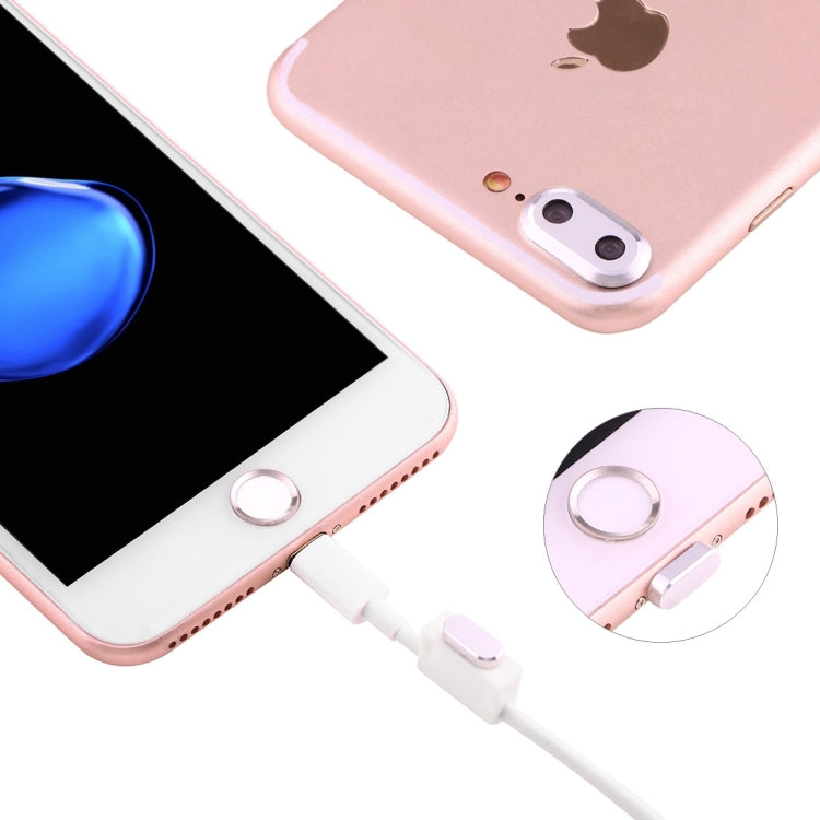 For iPhone 7 Plus Anti Dust Plug with Home Key Loop & Camera Lens