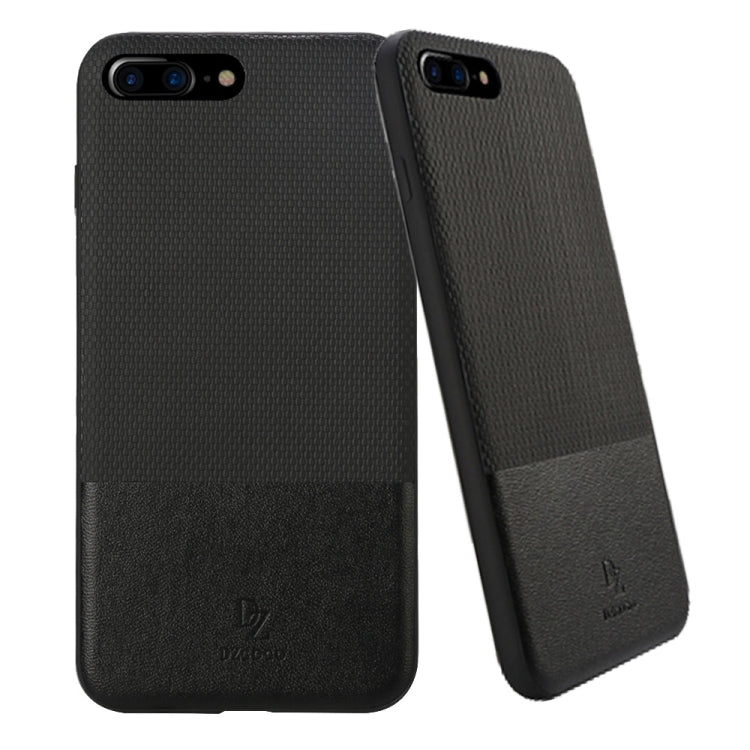 DZGOGO LUXURY Series for iPhone 8 Plus & 7 Plus   TPU + PC Business Style Leatherwear Impact Combination Protection Case
