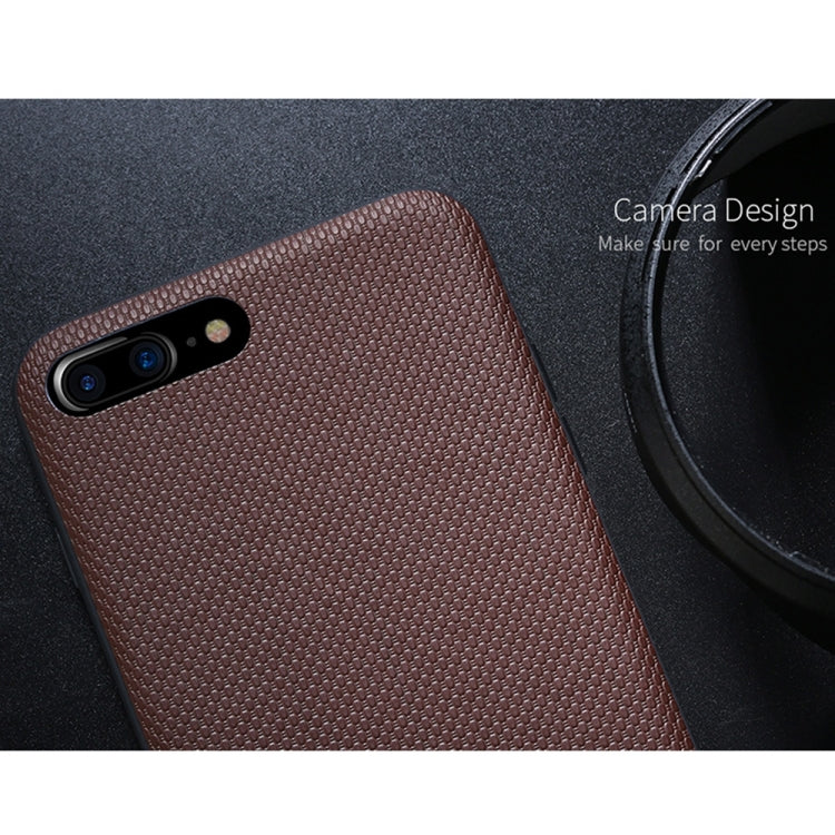 DZGOGO LUXURY Series for iPhone 8 Plus & 7 Plus   TPU + PC Business Style Leatherwear Impact Combination Protection Case