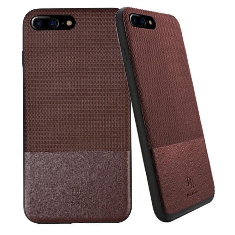 DZGOGO LUXURY Series for iPhone 8 Plus & 7 Plus   TPU + PC Business Style Leatherwear Impact Combination Protection Case