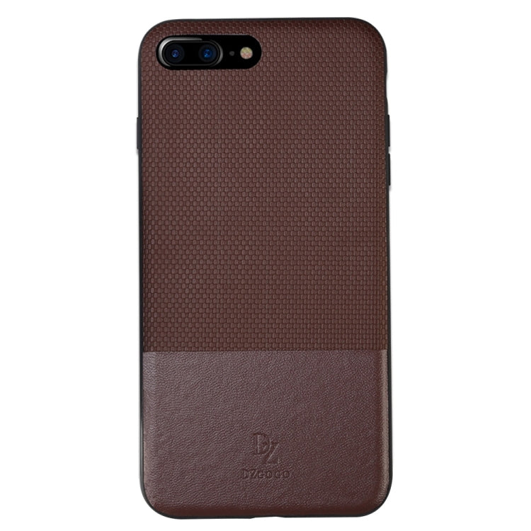 DZGOGO LUXURY Series for iPhone 8 Plus & 7 Plus   TPU + PC Business Style Leatherwear Impact Combination Protection Case