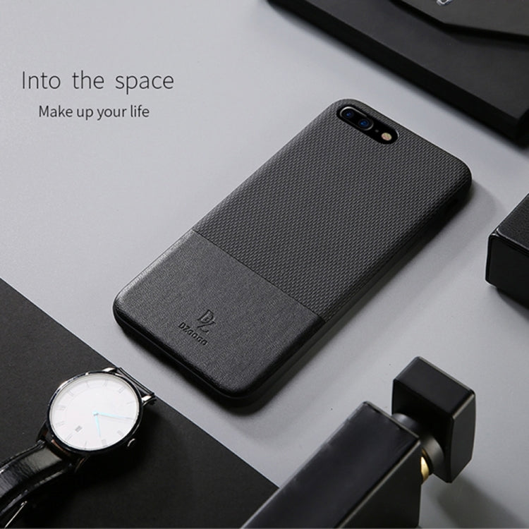 DZGOGO LUXURY Series for iPhone 8 Plus & 7 Plus   TPU + PC Business Style Leatherwear Impact Combination Protection Case
