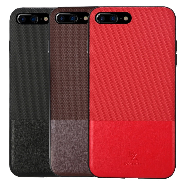 DZGOGO LUXURY Series for iPhone 8 Plus & 7 Plus   TPU + PC Business Style Leatherwear Impact Combination Protection Case