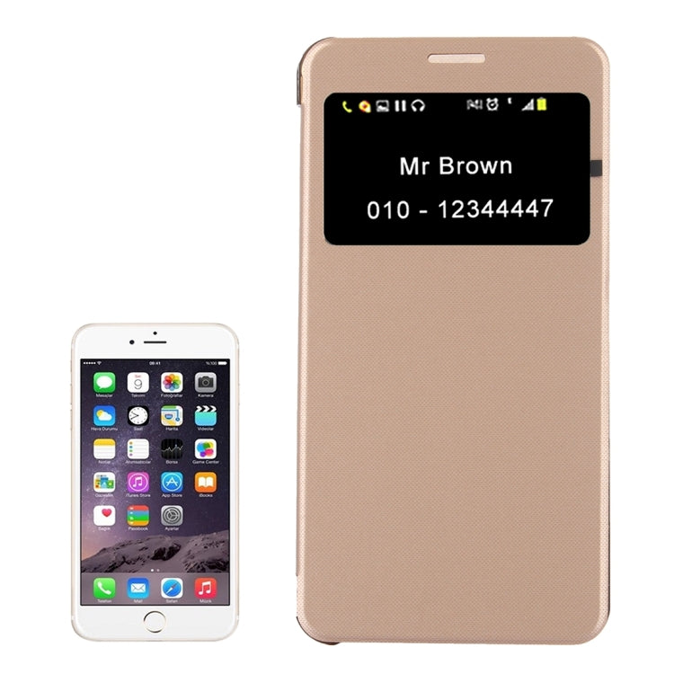 For iPhone 8 Plus & 7 Plus   Horizontal Flip Leather Case with Call Display ID