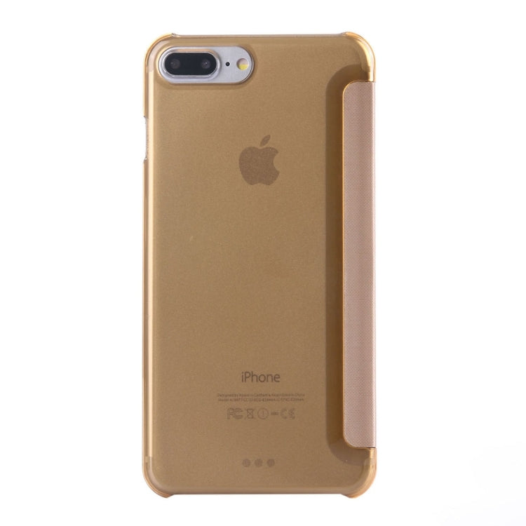 For iPhone 8 Plus & 7 Plus   Horizontal Flip Leather Case with Call Display ID