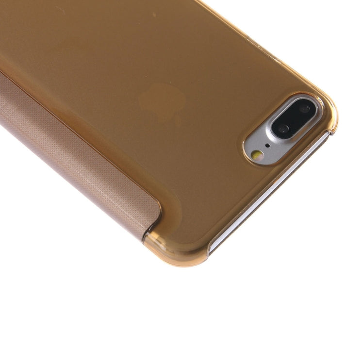 For iPhone 8 Plus & 7 Plus   Horizontal Flip Leather Case with Call Display ID