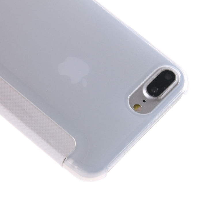For iPhone 8 Plus & 7 Plus   Horizontal Flip Leather Case with Call Display ID
