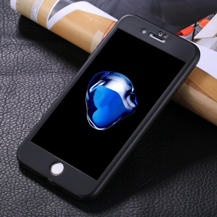 For iPhone 8 Plus & 7 Plus Stylish Lightweight 360 Degree Shockproof Detachable TPU + PC Combination Protective Case