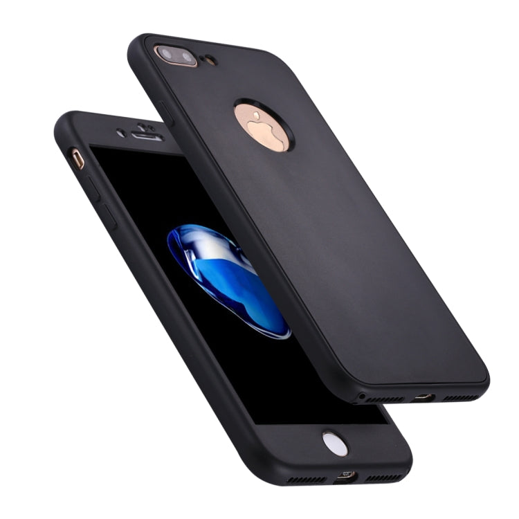 For iPhone 8 Plus & 7 Plus Stylish Lightweight 360 Degree Shockproof Detachable TPU + PC Combination Protective Case