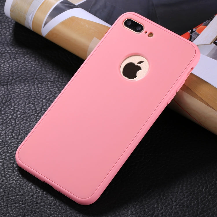 For iPhone 8 Plus & 7 Plus Stylish Lightweight 360 Degree Shockproof Detachable TPU + PC Combination Protective Case