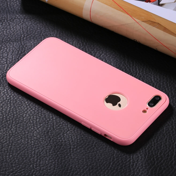 For iPhone 8 Plus & 7 Plus Stylish Lightweight 360 Degree Shockproof Detachable TPU + PC Combination Protective Case
