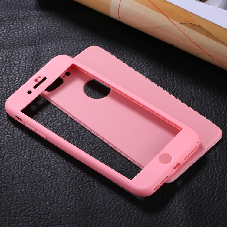 For iPhone 8 Plus & 7 Plus Stylish Lightweight 360 Degree Shockproof Detachable TPU + PC Combination Protective Case