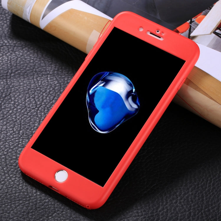 For iPhone 8 Plus & 7 Plus Stylish Lightweight 360 Degree Shockproof Detachable TPU + PC Combination Protective Case