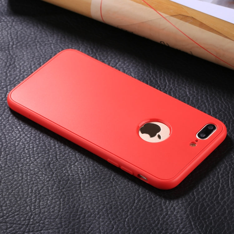 For iPhone 8 Plus & 7 Plus Stylish Lightweight 360 Degree Shockproof Detachable TPU + PC Combination Protective Case
