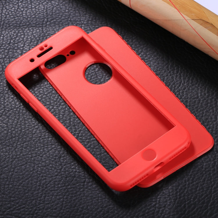 For iPhone 8 Plus & 7 Plus Stylish Lightweight 360 Degree Shockproof Detachable TPU + PC Combination Protective Case