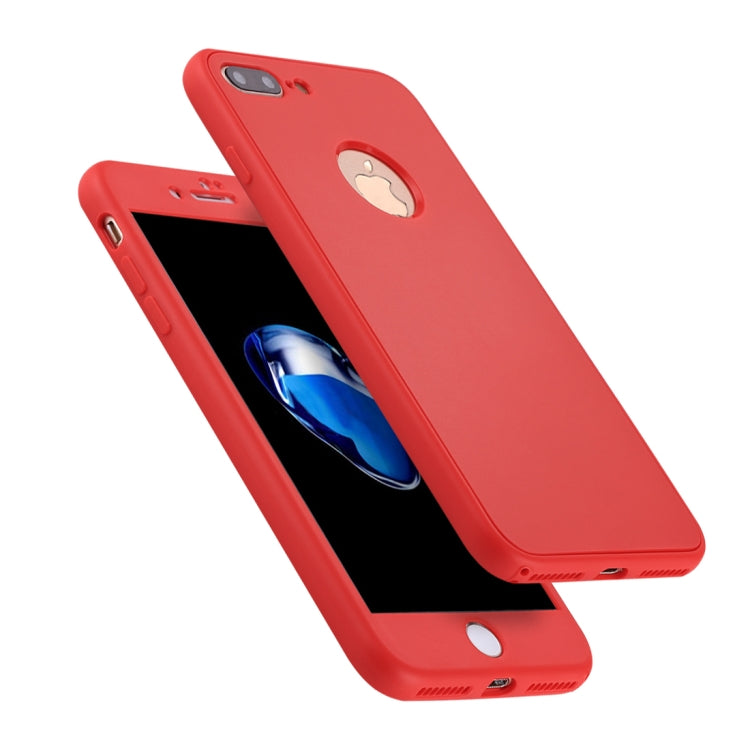 For iPhone 8 Plus & 7 Plus Stylish Lightweight 360 Degree Shockproof Detachable TPU + PC Combination Protective Case