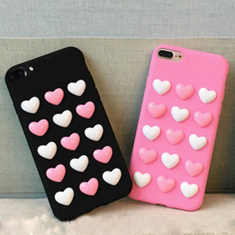 For iPhone 8 Plus & 7 Plus   3D Love Candy Full Coverage Protective Back Cover Soft Case