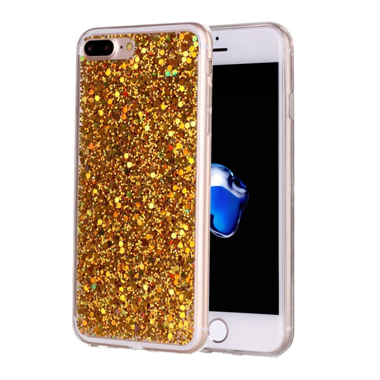 For iPhone 8 Plus & 7 Plus   Glitter Powder Soft TPU Protective Case