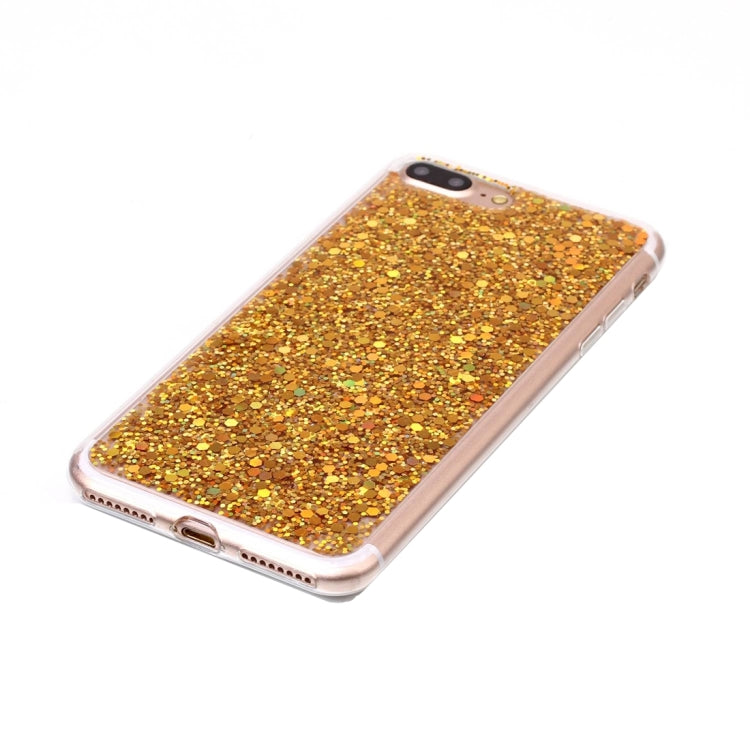 For iPhone 8 Plus & 7 Plus   Glitter Powder Soft TPU Protective Case