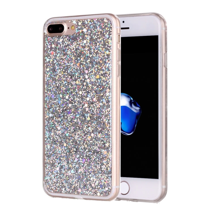 For iPhone 8 Plus & 7 Plus   Glitter Powder Soft TPU Protective Case
