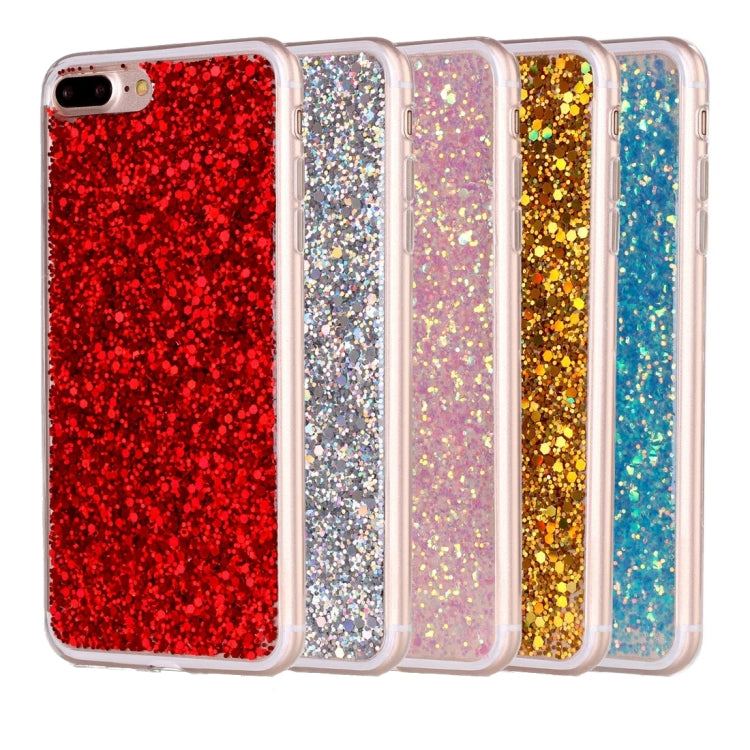 For iPhone 8 Plus & 7 Plus   Glitter Powder Soft TPU Protective Case