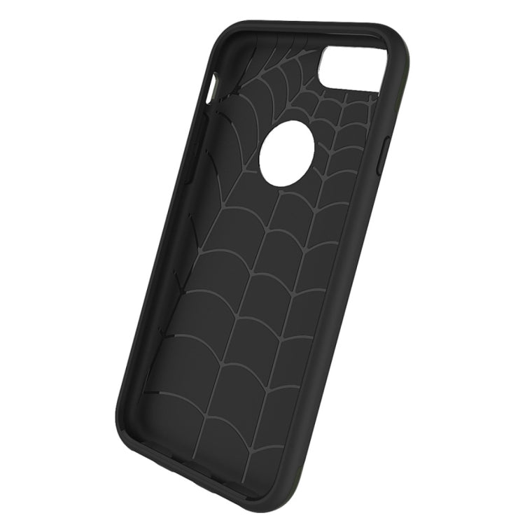 For iPhone 8 Plus & 7 Plus   Simple Brushed Texture 2 in 1 PC + TPU Combination Protective Case
