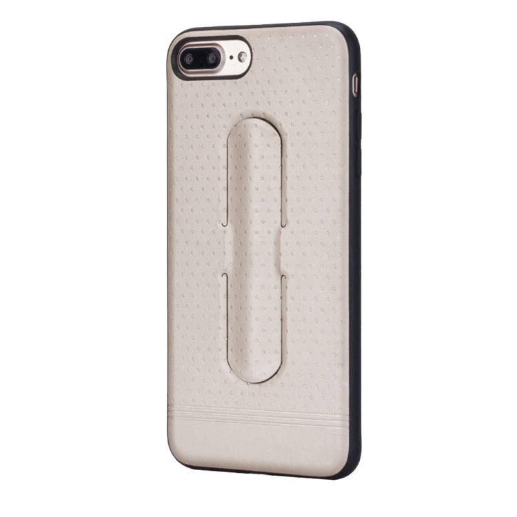 Lenuo for iPhone 8 Plus & 7 Plus   3D Texture Foldable Invisible Holder TPU + PC Combination Case with Holder