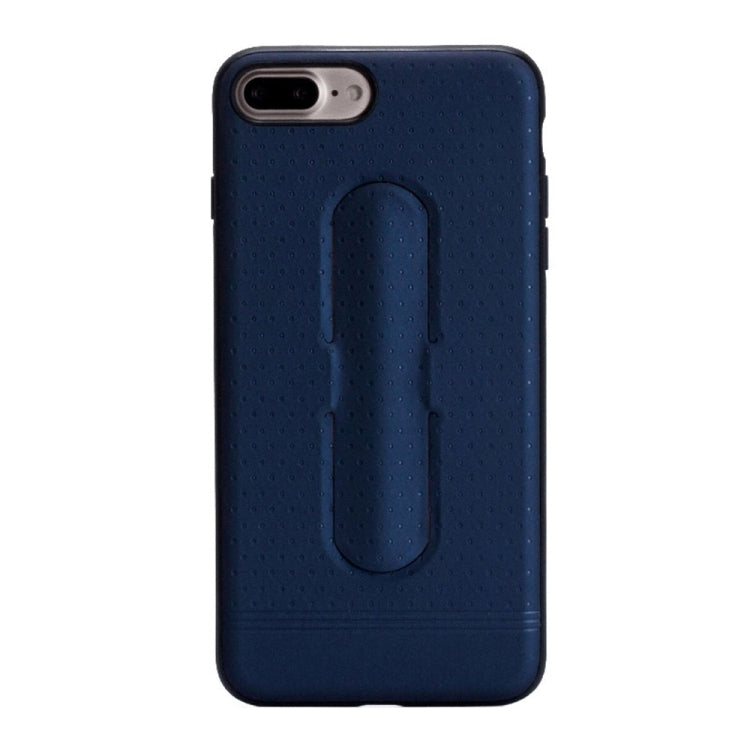 Lenuo for iPhone 8 Plus & 7 Plus   3D Texture Foldable Invisible Holder TPU + PC Combination Case with Holder