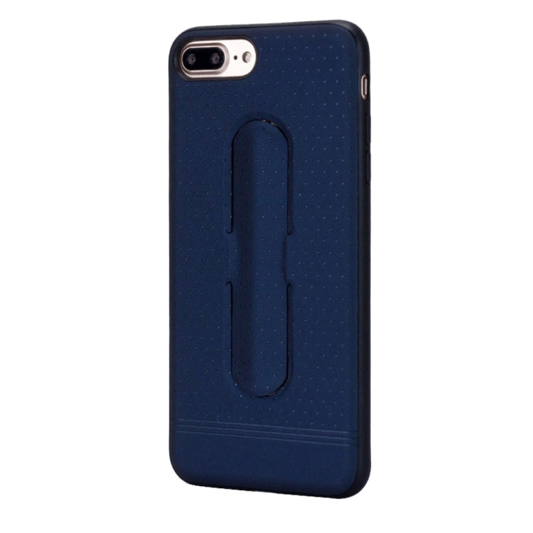 Lenuo for iPhone 8 Plus & 7 Plus   3D Texture Foldable Invisible Holder TPU + PC Combination Case with Holder
