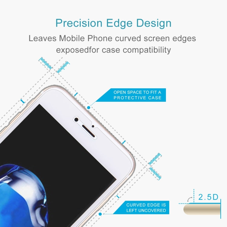 GOOSPERY For iPhone 8 Plus & iPhone 7 Plus 0.26mm Ultra  thin 9H Surface Hardness 2.5D Curved Edge Tempered Glass Screen Film