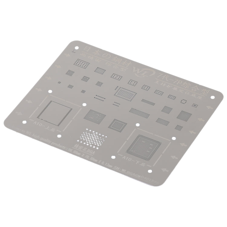 Mobile Phone Rework Repair BGA Reballing Stencils for iPhone 7 / 7 Plus
