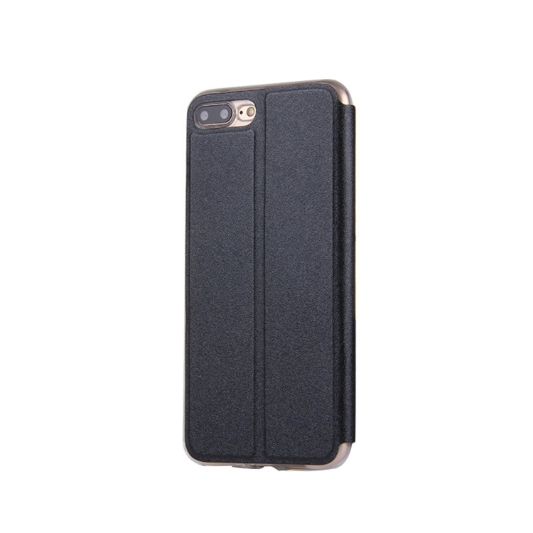 For iPhone 8 Plus & 7 Plus   Horizontal Flip Leather Case with Call Display ID & Holder