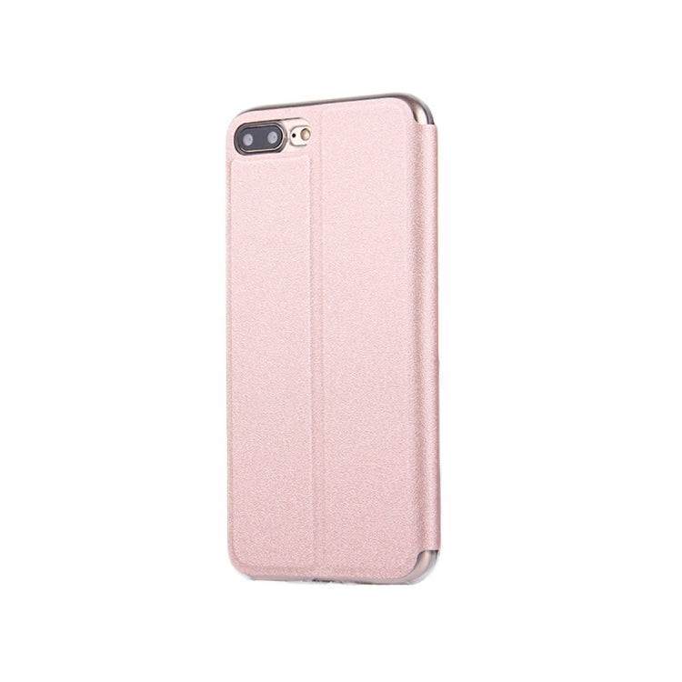 For iPhone 8 Plus & 7 Plus   Horizontal Flip Leather Case with Call Display ID & Holder