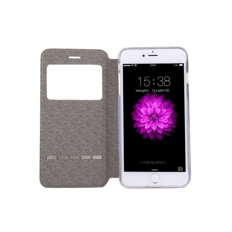 For iPhone 8 Plus & 7 Plus   Horizontal Flip Leather Case with Call Display ID & Holder