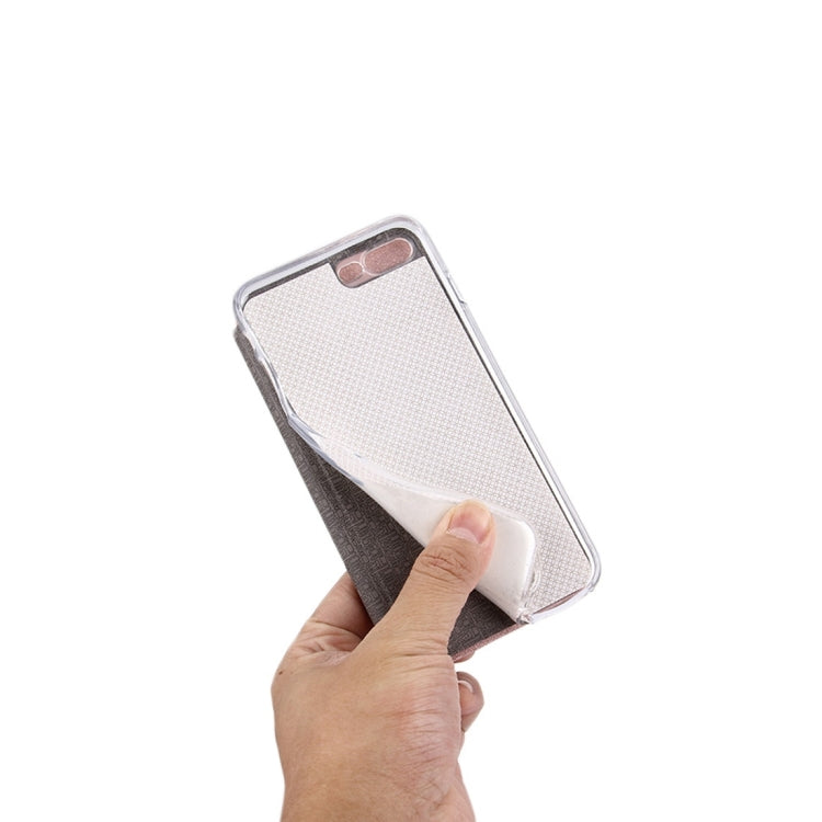 For iPhone 8 Plus & 7 Plus   Horizontal Flip Leather Case with Call Display ID & Holder