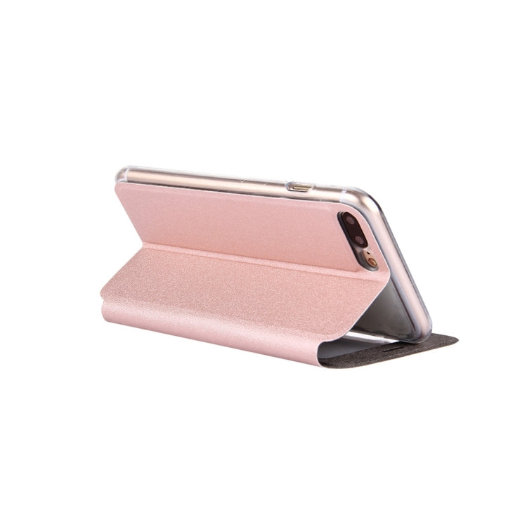 For iPhone 8 Plus & 7 Plus   Horizontal Flip Leather Case with Call Display ID & Holder